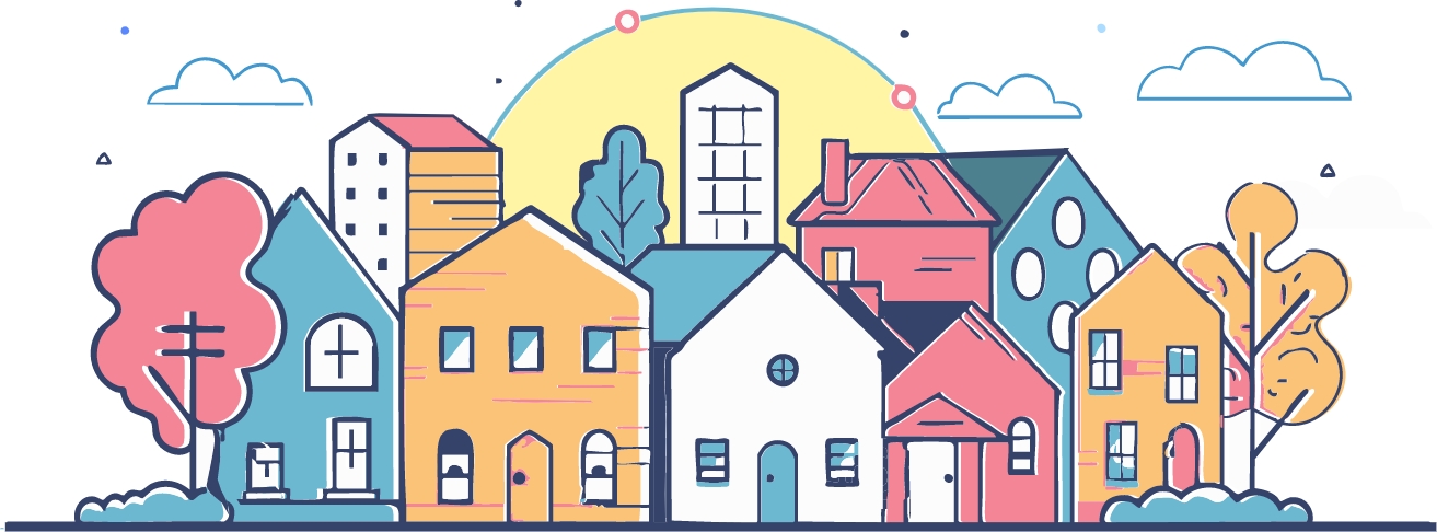 hero-home Common Net Illustrazione dei valori aziendali sulle comunita